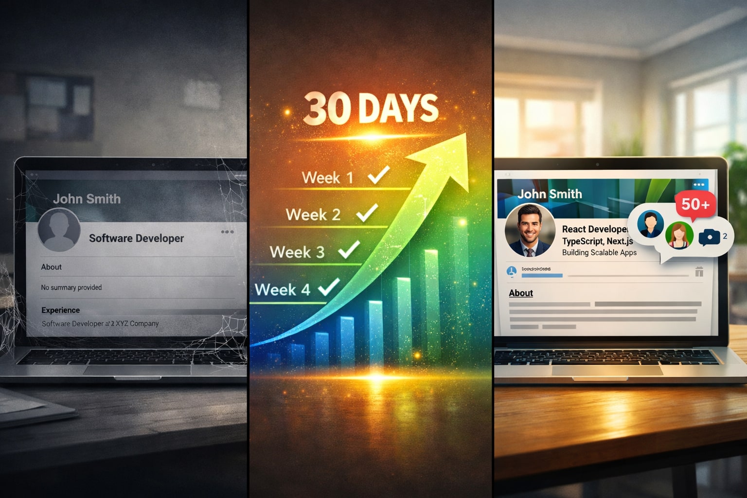 LinkedIn for JavaScript Developers 2026: The 30-Day System That Gets 50+ Recruiter Messages